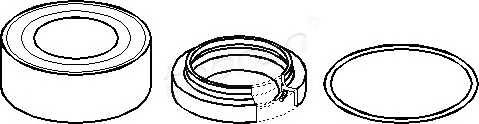 TOPRAN 300 253 Комплект підшипника маточини