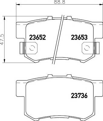 TEXTAR 2365201 Комплект тормозных колодок,