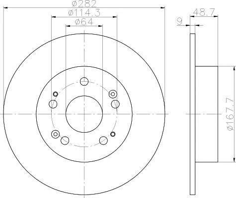 TEXTAR 92204300 Тормозной диск