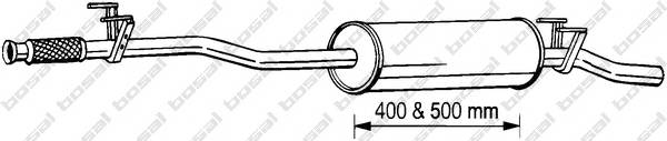 BOSAL 291-069 Средний глушитель выхлопных