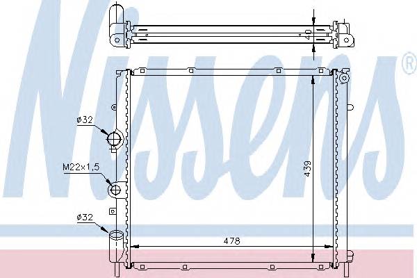 NISSENS 63854A Радиатор, охлаждение двигателя