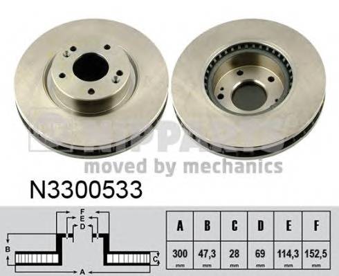 NIPPARTS N3300533 купити в Україні за вигідними цінами від компанії ULC