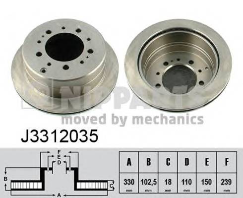 NIPPARTS J3312035 купити в Україні за вигідними цінами від компанії ULC