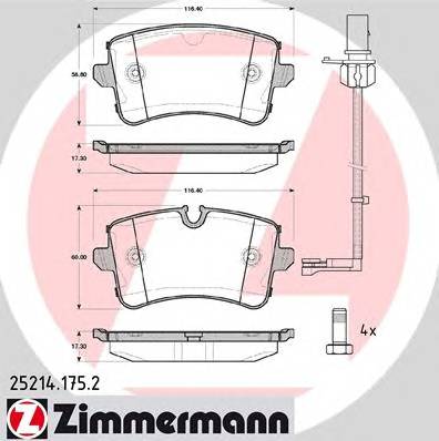 ZIMMERMANN 25214.175.2 купити в Україні за вигідними цінами від компанії ULC