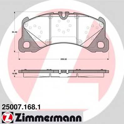 ZIMMERMANN 25007.168.1 купити в Україні за вигідними цінами від компанії ULC