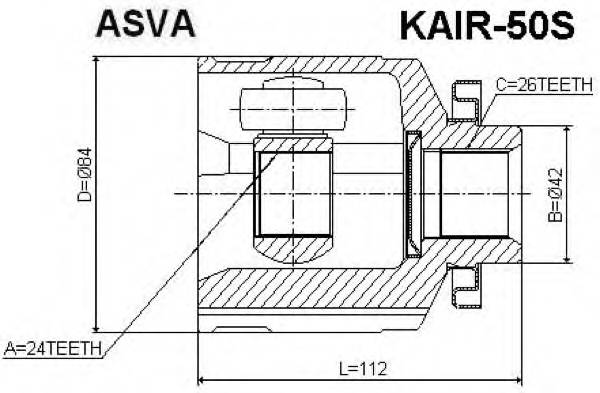 ASVA KAIR50S купити в Україні за вигідними цінами від компанії ULC