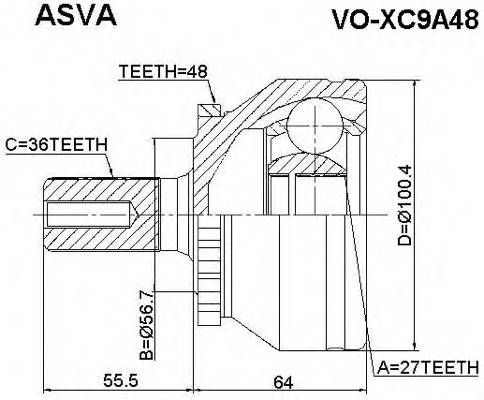 ASVA VOXC9A48 купить в Украине по выгодным ценам от компании ULC