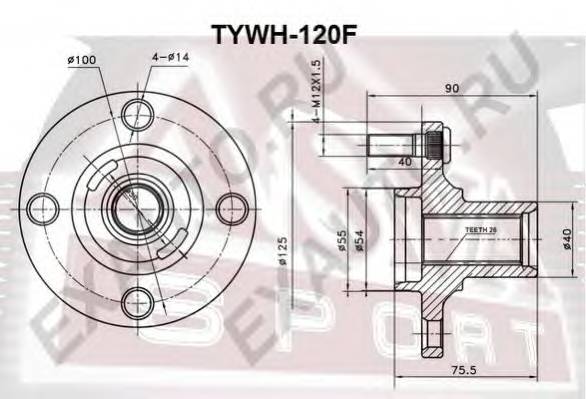 ASVA TYWH120F купити в Україні за вигідними цінами від компанії ULC