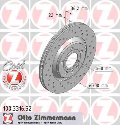 ZIMMERMANN 100.3316.52 купити в Україні за вигідними цінами від компанії ULC