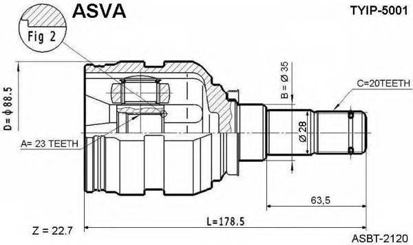ASVA TYIP5001 купити в Україні за вигідними цінами від компанії ULC