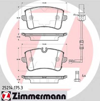 ZIMMERMANN 25214.175.3 купити в Україні за вигідними цінами від компанії ULC