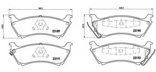 BREMBO P 50 040 купить в Украине по выгодным ценам от компании ULC