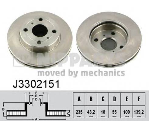 NIPPARTS J3302151 купити в Україні за вигідними цінами від компанії ULC