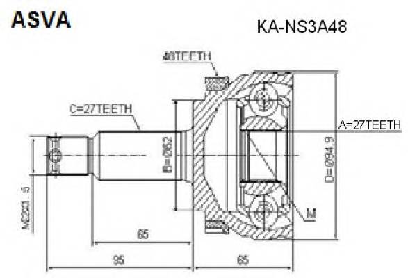 ASVA KANS3A48 купити в Україні за вигідними цінами від компанії ULC