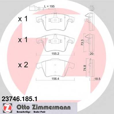 ZIMMERMANN 23746.185.1 купити в Україні за вигідними цінами від компанії ULC