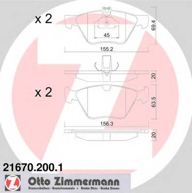ZIMMERMANN 21670.200.1 купити в Україні за вигідними цінами від компанії ULC