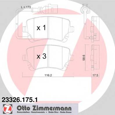 ZIMMERMANN 23326.175.1 купить в Украине по выгодным ценам от компании ULC