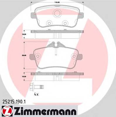 ZIMMERMANN 252151901 купити в Україні за вигідними цінами від компанії ULC