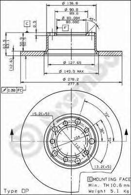 BREMBO 08.3189.20 купити в Україні за вигідними цінами від компанії ULC