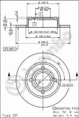 BREMBO 08.5775.20 купить в Украине по выгодным ценам от компании ULC