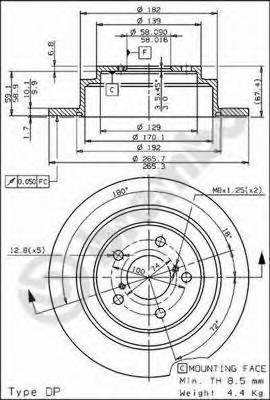 BREMBO 08.6897.14 купити в Україні за вигідними цінами від компанії ULC