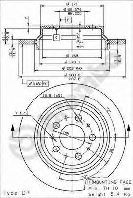 BREMBO 08.7765.11 купити в Україні за вигідними цінами від компанії ULC