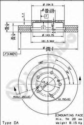 BREMBO 09.5931.10 купити в Україні за вигідними цінами від компанії ULC