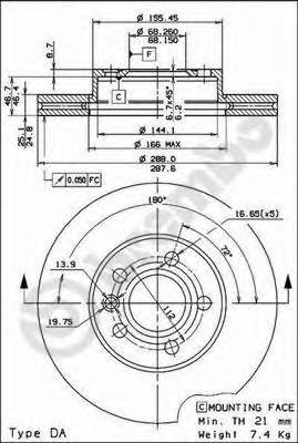 BREMBO 09.6934.11 купити в Україні за вигідними цінами від компанії ULC