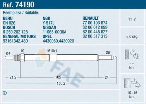 FAE 74190 купити в Україні за вигідними цінами від компанії ULC