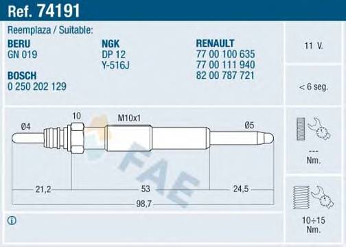 FAE 74191 купити в Україні за вигідними цінами від компанії ULC