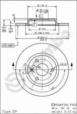 BREMBO 08.5583.10 купить в Украине по выгодным ценам от компании ULC