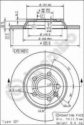 BREMBO 08.9176.11 купити в Україні за вигідними цінами від компанії ULC