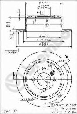 BREMBO 08.9504.10 купити в Україні за вигідними цінами від компанії ULC