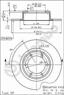 BREMBO 08.1741.10 купить в Украине по выгодным ценам от компании ULC