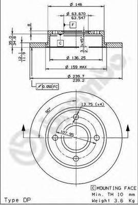 BREMBO 08.6903.14 купити в Україні за вигідними цінами від компанії ULC