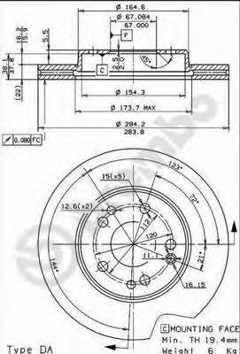 BREMBO 09.4869.34 купити в Україні за вигідними цінами від компанії ULC