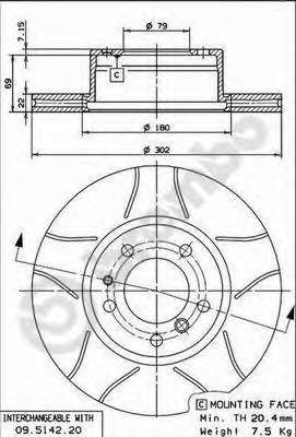 BREMBO 09.5142.76 купити в Україні за вигідними цінами від компанії ULC