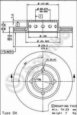 BREMBO 09.5724.10 купити в Україні за вигідними цінами від компанії ULC