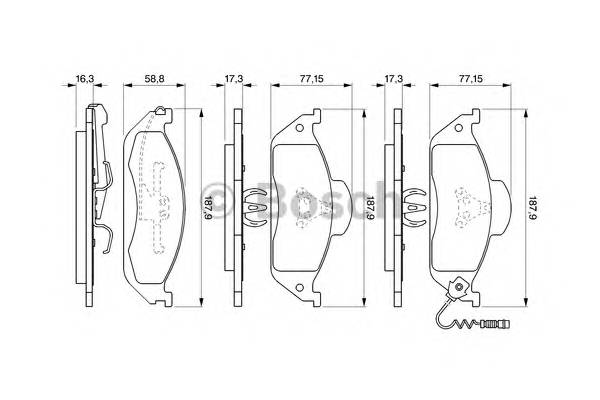 BOSCH 0 986 424 611 купити в Україні за вигідними цінами від компанії ULC