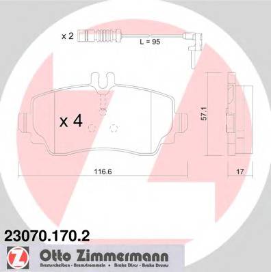 ZIMMERMANN 23070.170.2 купити в Україні за вигідними цінами від компанії ULC