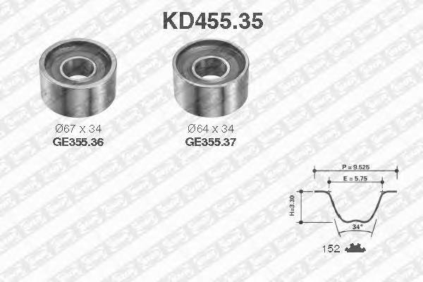 SNR KD455.35 купити в Україні за вигідними цінами від компанії ULC