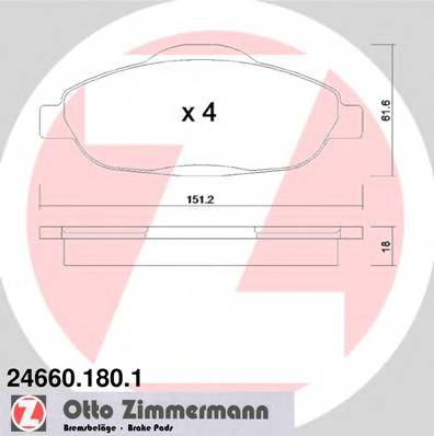 ZIMMERMANN 24660.180.1 купити в Україні за вигідними цінами від компанії ULC