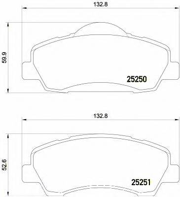 BREMBO P 61 113 купити в Україні за вигідними цінами від компанії ULC