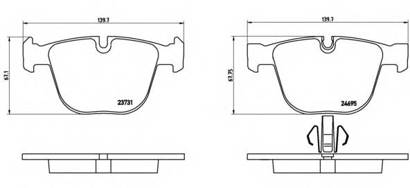 BREMBO P 06 053 купити в Україні за вигідними цінами від компанії ULC