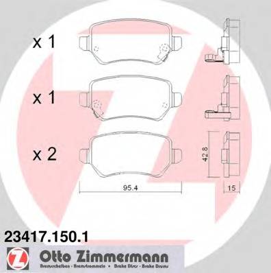 ZIMMERMANN 23417.150.1 купити в Україні за вигідними цінами від компанії ULC