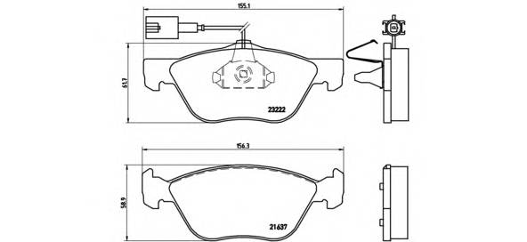 BREMBO P 23 116 купити в Україні за вигідними цінами від компанії ULC