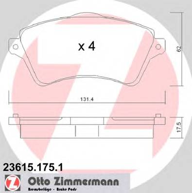 ZIMMERMANN 23615.175.1 купити в Україні за вигідними цінами від компанії ULC