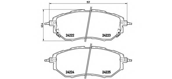 BREMBO P 78 017 купити в Україні за вигідними цінами від компанії ULC