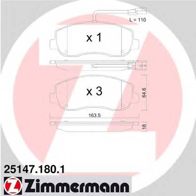 ZIMMERMANN 25147.180.1 купити в Україні за вигідними цінами від компанії ULC