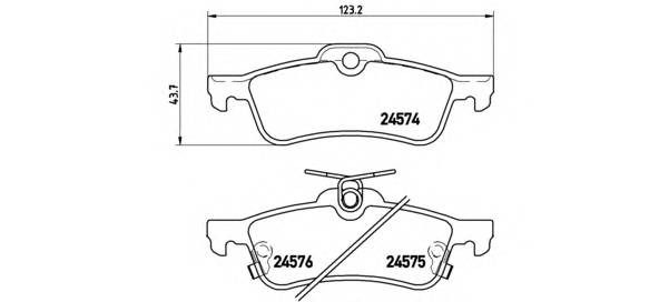 BREMBO P 83 087 купити в Україні за вигідними цінами від компанії ULC